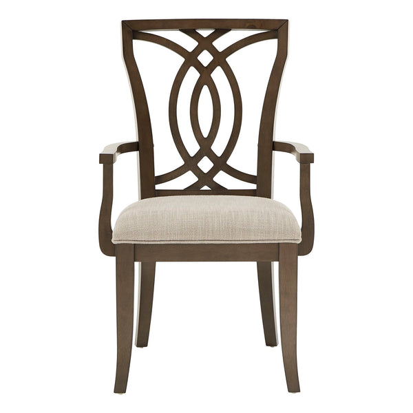 Homelegance By Top-Line Estefania Dark Walnut Finish and Fabric Dining Chairs (Set of 2) Brown Wood