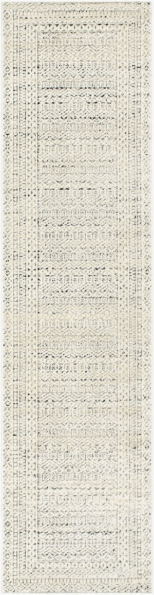Livabliss La Boheme Global Pattern Machine Woven Accent Rug for Entryways and Bedroom Floors Ivory, Black 2'7" x 10' LHB2300-2710