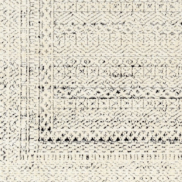 Livabliss La Boheme Global Pattern Machine Woven Accent Rug for Entryways and Bedroom Floors Ivory, Black 5'3" x 7' LHB2300-537
