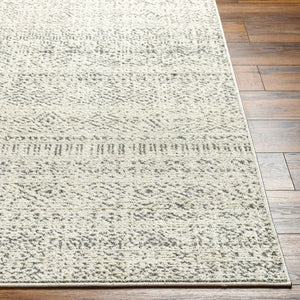 Livabliss La Boheme Machine Woven Accent Rug Bohemian Global Style for Entryway or Bedside Ivory, Black 3'11" x 5'7" LHB2302-31157