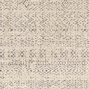 Livabliss La Boheme Machine Woven Accent Rug Bohemian Global Style for Entryway or Bedside Ivory, Black 3'11" x 5'7" LHB2302-31157