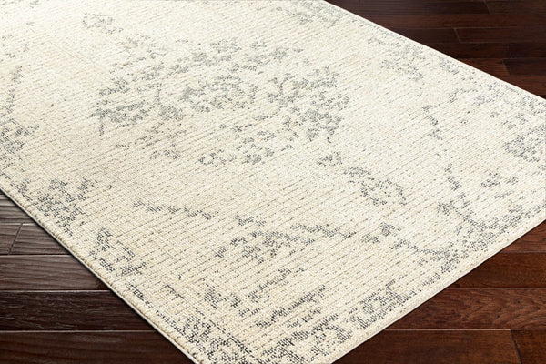 Livabliss La Boheme Traditional Medallion Area Rug Machine Woven in Turkey for Any Room Ivory, Black 3'11" x 5'7" LHB2303-31157