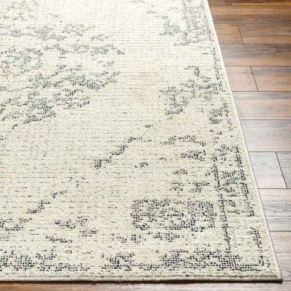 Livabliss La Boheme Traditional Medallion Area Rug Machine Woven in Turkey for Any Room Ivory, Black 3'11" x 5'7" LHB2303-31157