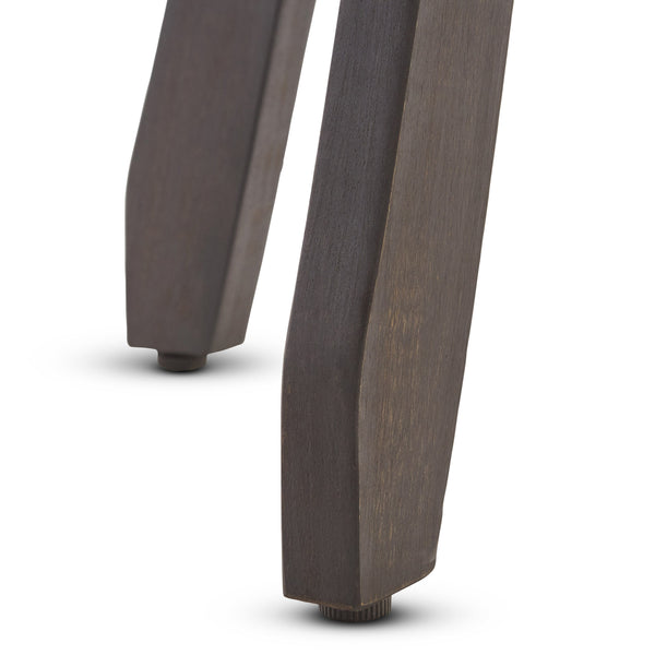 English Elm Christopher Knight Home® - PIKE Dark Gray Acacia Barstools Set of 2 — 30" Backless Outdoor Water-Resistant Contemporary Seats 60810.00