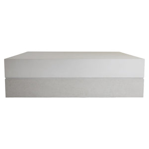 Bernhardt Bernhardt Ellison 54" Square Cocktail Table — Adobe Faux Stone Top, Sandblasted Ash Base, Casters 553011