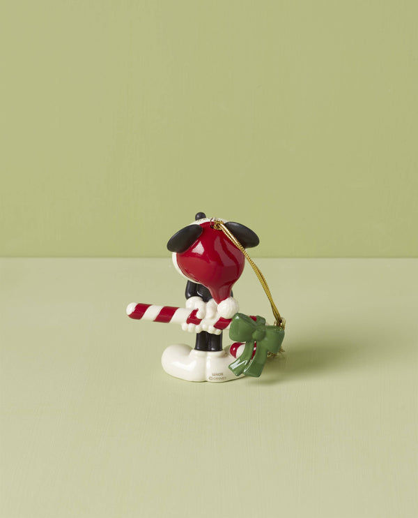 Lenox 2024 Mickey Mouse With Candy Cane Ornament Blue, IVORY PORCELAIN 895791
