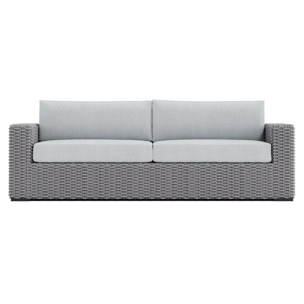 Bernhardt Bernhardt Capri Outdoor Sofa With Gray Mist Woven Rope, Water‑Resistant Cushions & Plush Faux‑Down Topper OP1017W