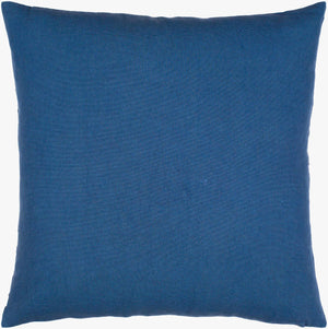 Surya Lachen Modern Minimalist 13"L X 20"W Cotton Lumbar Pillow - Chic Comfort For Every Living Space Dark Blue Cotton,Cotton Lhn001-1320p