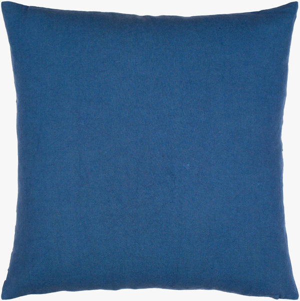 Surya Lachen Modern Minimalist 13"L X 20"W Cotton Lumbar Pillow - Chic Comfort For Every Living Space Dark Blue Cotton,Cotton Lhn001-1320p