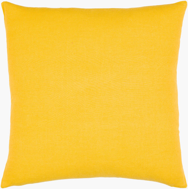 Surya Lachen Modern Minimalist 13"L X 20"W Cotton Lumbar Pillow - Chic Comfort For Every Living Space Saffron Cotton,Cotton Lhn002-1320d