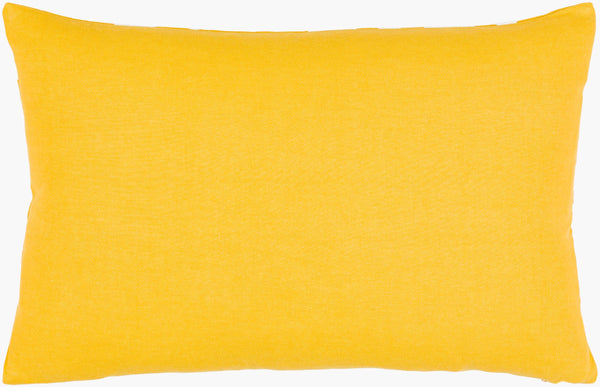 Surya Lachen 18” X 18” Cotton Accent Pillow - Chic Minimalist Modern Elegance For Any Living Space Saffron Cotton,Cotton Lhn002-1818