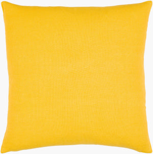 Surya Lachen 18” X 18” Cotton Accent Pillow - Chic Minimalist Modern Elegance For Any Living Space Saffron Cotton,Cotton Lhn002-1818