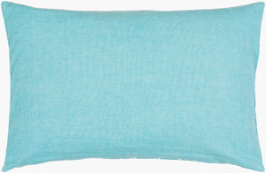 Surya Lachen Modern Minimalist 13"L X 20"W Cotton Lumbar Pillow - Chic Comfort For Every Living Space Teal Cotton,Cotton Lhn006-1320
