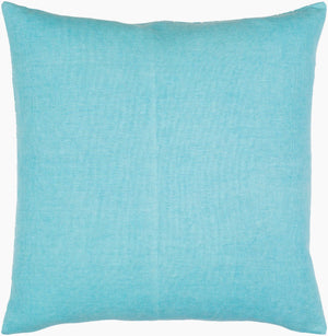 Surya Lachen 18” X 18” Cotton Accent Pillow - Chic Minimalist Modern Elegance For Any Living Space Teal Cotton,Cotton Lhn006-1818d