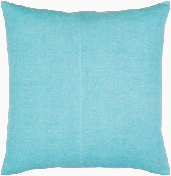 Surya Lachen 18” X 18” Cotton Accent Pillow - Chic Minimalist Modern Elegance For Any Living Space Teal Cotton,Cotton Lhn006-1818d
