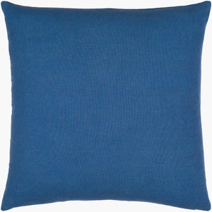 Surya Lachen 18” X 18” Cotton Accent Pillow - Chic Minimalist Modern Elegance For Any Living Space Dark Blue Cotton,Cotton Lhn007-2020p