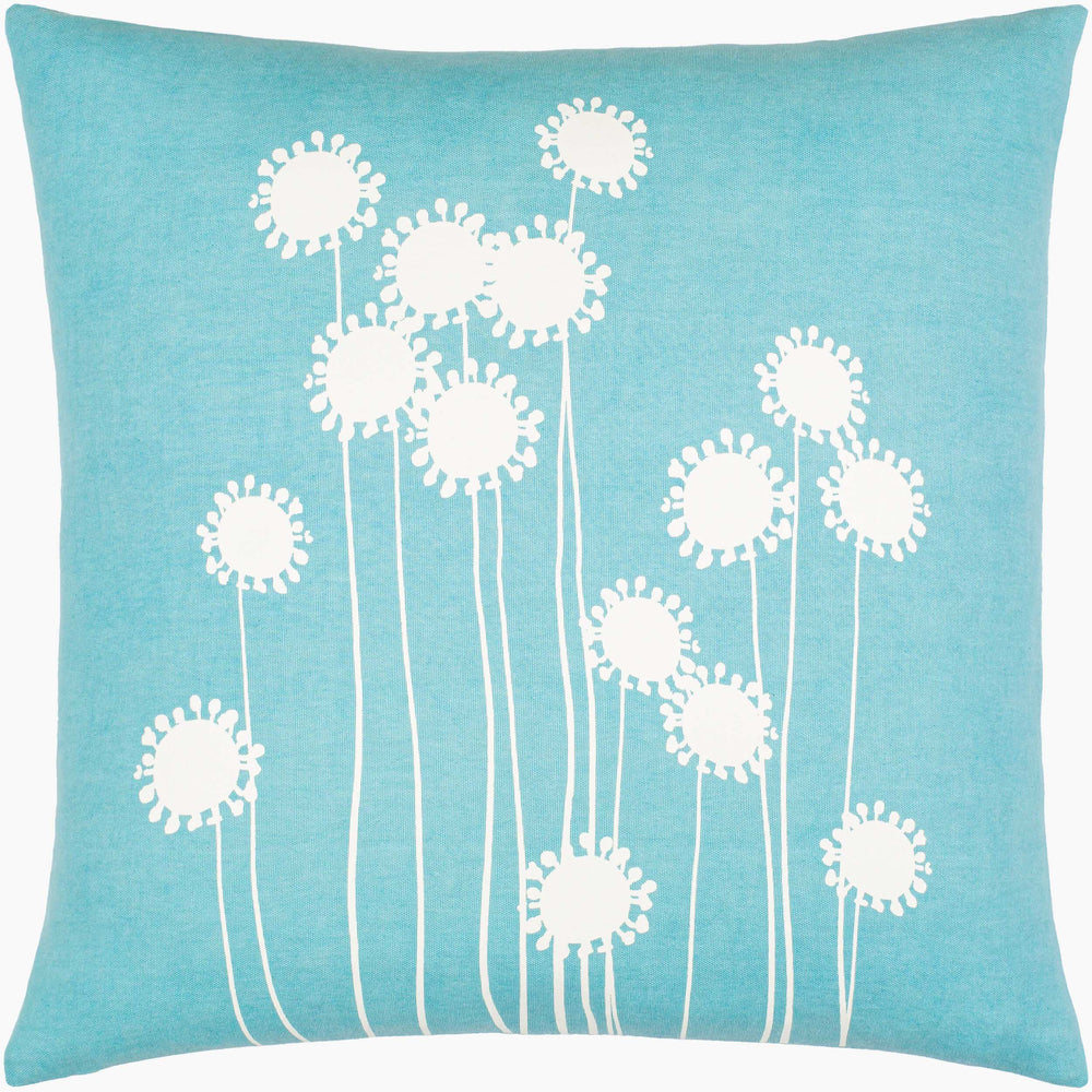 Surya Lachen 18” X 18” Cotton Accent Pillow - Chic Minimalist Modern Elegance For Any Living Space Teal Cotton,Cotton Lhn008-2020