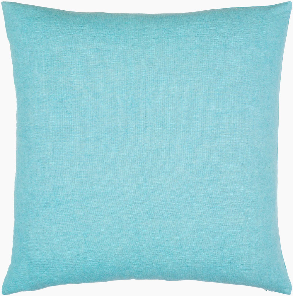 Surya Lachen 18” X 18” Cotton Accent Pillow - Chic Minimalist Modern Elegance For Any Living Space Teal Cotton,Cotton Lhn008-2020