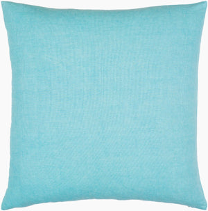Surya Lachen 18” X 18” Cotton Accent Pillow - Chic Minimalist Modern Elegance For Any Living Space Teal Cotton,Cotton Lhn008-1818d