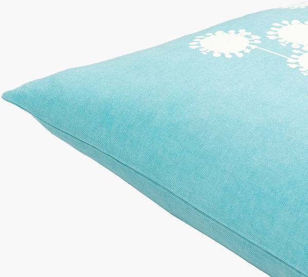 Surya Lachen 18” X 18” Cotton Accent Pillow - Chic Minimalist Modern Elegance For Any Living Space Teal Cotton,Cotton Lhn008-1818d