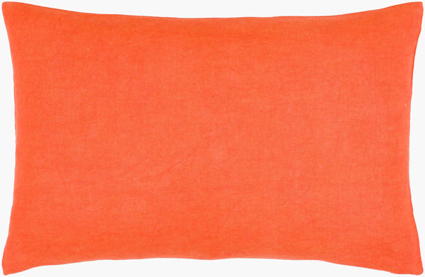 Surya Lachen Modern Minimalist 13"L X 20"W Cotton Lumbar Pillow - Chic Comfort For Every Living Space Burnt Orange Cotton,Cotton Lhn010-1320d
