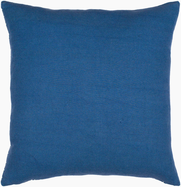 Surya Lachen 18” X 18” Cotton Accent Pillow - Chic Minimalist Modern Elegance For Any Living Space Dark Blue Cotton,Cotton Lhn012-1818