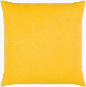 Surya Lachen Modern Minimalist 13"L X 20"W Cotton Lumbar Pillow - Chic Comfort For Every Living Space Saffron Cotton,Cotton Lhn013-1320p