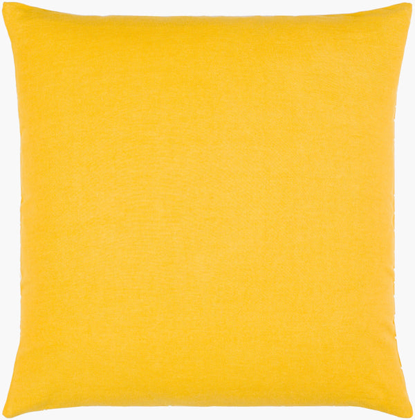 Surya Lachen Modern Minimalist 13"L X 20"W Cotton Lumbar Pillow - Chic Comfort For Every Living Space Saffron Cotton,Cotton Lhn013-1320p