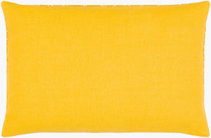 Surya Lachen Modern Minimalist 13"L X 20"W Cotton Lumbar Pillow - Chic Comfort For Every Living Space Saffron Cotton,Cotton Lhn013-1320p