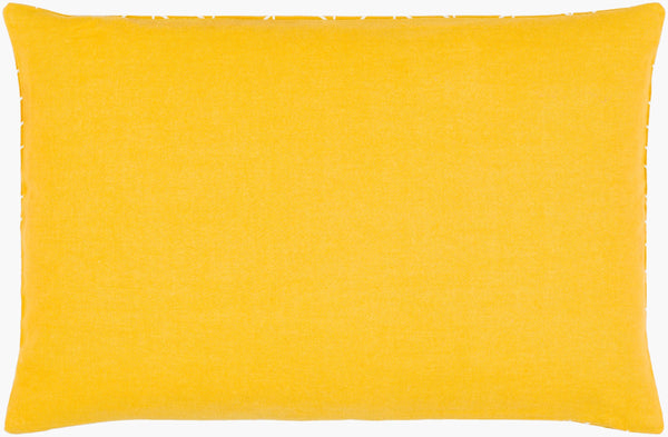 Surya Lachen Modern Minimalist 13"L X 20"W Cotton Lumbar Pillow - Chic Comfort For Every Living Space Saffron Cotton,Cotton Lhn013-1320p