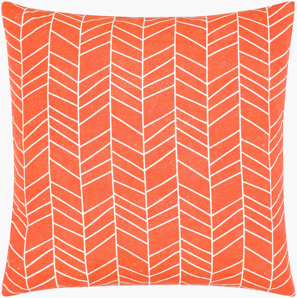 Surya Lachen 18” X 18” Cotton Accent Pillow - Chic Minimalist Modern Elegance For Any Living Space Burnt Orange Cotton,Cotton Lhn014-1818d