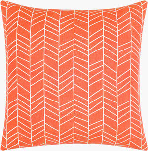 Surya Lachen 18” X 18” Cotton Accent Pillow - Chic Minimalist Modern Elegance For Any Living Space Burnt Orange Cotton,Cotton Lhn014-2020p