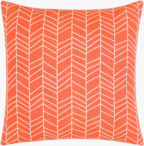 Surya Lachen 18” X 18” Cotton Accent Pillow - Chic Minimalist Modern Elegance For Any Living Space Burnt Orange Cotton,Cotton Lhn014-2020p