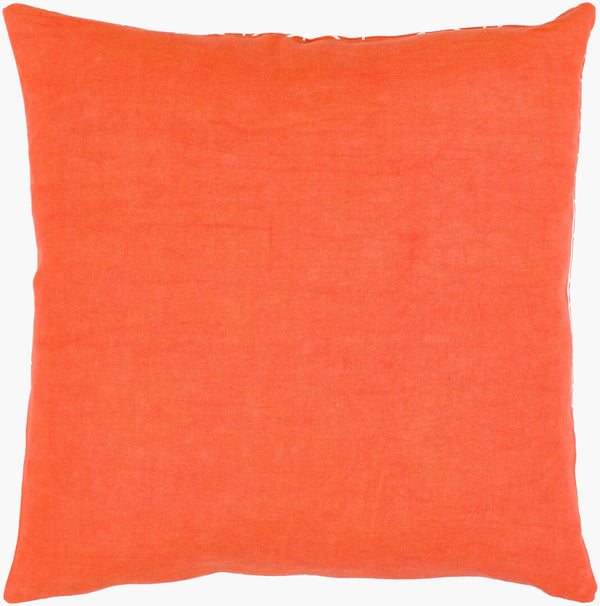 Surya Lachen 18” X 18” Cotton Accent Pillow - Chic Minimalist Modern Elegance For Any Living Space Burnt Orange Cotton,Cotton Lhn014-1818d