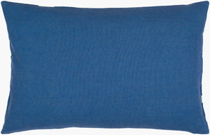 Surya Lachen Modern Minimalist 13"L X 20"W Cotton Lumbar Pillow - Chic Comfort For Every Living Space Dark Blue Cotton,Cotton Lhn016-1320