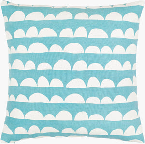 Surya Lachen 18” X 18” Cotton Accent Pillow - Chic Minimalist Modern Elegance For Any Living Space Teal Cotton,Cotton Lhn017-1818