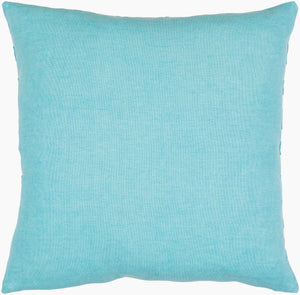 Surya Lachen Modern Minimalist 13"L X 20"W Cotton Lumbar Pillow - Chic Comfort For Every Living Space Teal Cotton,Cotton Lhn017-1320