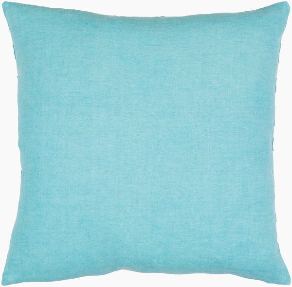 Surya Lachen Modern Minimalist 13"L X 20"W Cotton Lumbar Pillow - Chic Comfort For Every Living Space Teal Cotton,Cotton Lhn017-1320