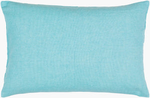 Surya Lachen 18” X 18” Cotton Accent Pillow - Chic Minimalist Modern Elegance For Any Living Space Teal Cotton,Cotton Lhn017-2020p