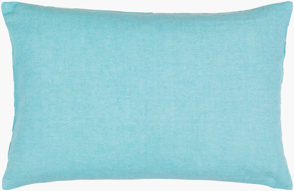 Surya Lachen 18” X 18” Cotton Accent Pillow - Chic Minimalist Modern Elegance For Any Living Space Teal Cotton,Cotton Lhn017-2020p