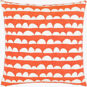 Surya Lachen 18” X 18” Cotton Accent Pillow - Chic Minimalist Modern Elegance For Any Living Space Burnt Orange Cotton,Cotton Lhn018-2020d
