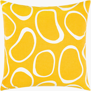 Surya Lachen 18” X 18” Cotton Accent Pillow - Chic Minimalist Modern Elegance For Any Living Space Saffron Cotton,Cotton Lhn020-1818d