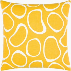 Surya Lachen 18” X 18” Cotton Accent Pillow - Chic Minimalist Modern Elegance For Any Living Space Saffron Cotton,Cotton Lhn020-2020p