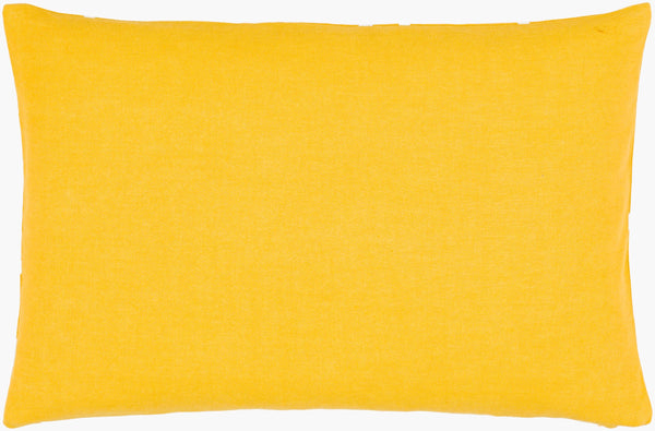 Surya Lachen Modern Minimalist 13"L X 20"W Cotton Lumbar Pillow - Chic Comfort For Every Living Space Saffron Cotton,Cotton Lhn020-1320