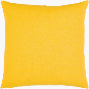Surya Lachen 18” X 18” Cotton Accent Pillow - Chic Minimalist Modern Elegance For Any Living Space Saffron Cotton,Cotton Lhn020-2020p