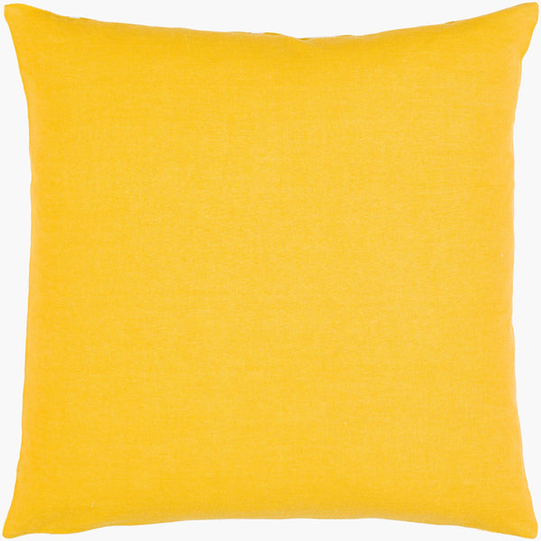 Surya Lachen 18” X 18” Cotton Accent Pillow - Chic Minimalist Modern Elegance For Any Living Space Saffron Cotton,Cotton Lhn020-2020p