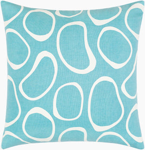 Surya Lachen 18” X 18” Cotton Accent Pillow - Chic Minimalist Modern Elegance For Any Living Space Teal Cotton,Cotton Lhn021-2020