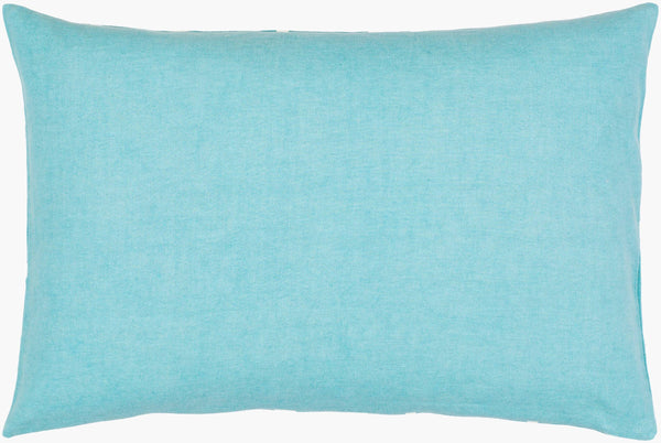 Surya Lachen 18” X 18” Cotton Accent Pillow - Chic Minimalist Modern Elegance For Any Living Space Teal Cotton,Cotton Lhn021-2020