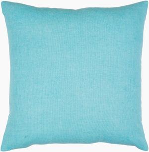 Surya Lachen 18” X 18” Cotton Accent Pillow - Chic Minimalist Modern Elegance For Any Living Space Teal Cotton,Cotton Lhn021-2020