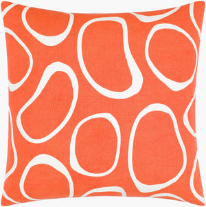 Surya Lachen 18” X 18” Cotton Accent Pillow - Chic Minimalist Modern Elegance For Any Living Space Burnt Orange Cotton,Cotton Lhn022-1818d